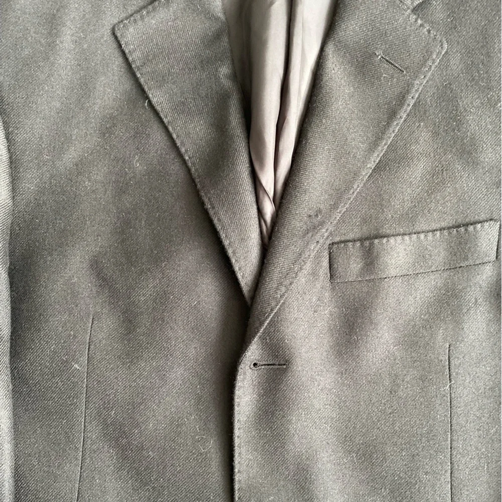 Black John W. Nordstrom Loro Piana 100%‎ Cashmere Blazer Jacket Size 40